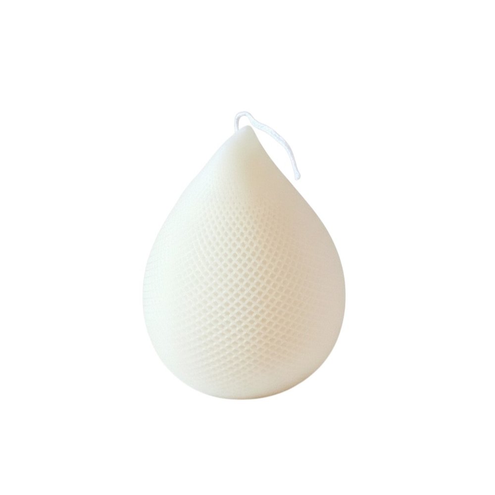5" Ivory Ocean Breeze Scented Dimensional Teardrop Candle Novelty Novelty