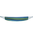 Blue Green And Yellow Striped Single Spreader Bar Hammock