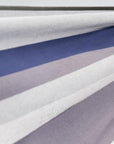 Gray Striped Single Spreader Bar Hammock