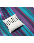 Blue And Purple Striped Single Spreader Bar Hammock