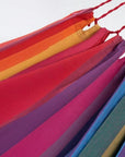 Pink Lavender Red And Yellow Striped Single Spreader Bar Hammock