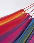 Pink Lavender Red And Yellow Striped Single Spreader Bar Hammock