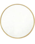 30" Gold Aluminum Round Framed Accent Mirror