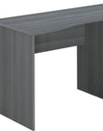 51" Gray Wood Pedestal Computer Desk With Three Drawers