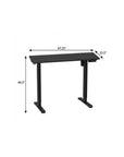 Adjustable Black Wood and Steel Standing Desk
