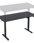 Adjustable Black Wood and Steel Standing Desk