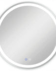 30" Round Lighted Frameless Anti Fog Bathroom Vanity Mirror