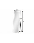 70" Silver Lighted Freestanding And Wall Mounted Framed Full Length Mirror