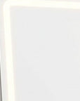 64" Silver Lighted Wall Mounted And Freestanding Framed Full Length Mirror