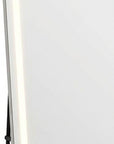 64" Silver Lighted Wall Mounted And Freestanding Framed Full Length Mirror