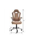 Camel Adjustable Height Swivel Rolling Office Chair