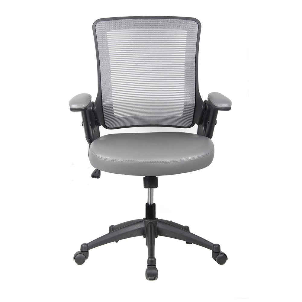 Brown Adjustable Height Swivel Rolling Office Chair