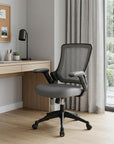 Brown Adjustable Height Swivel Rolling Office Chair