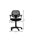 Black Swivel Rolling Office Chair