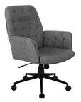 Gray Adjustable Height Swivel Rolling Office Chair