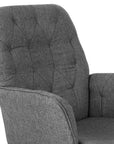 Gray Adjustable Height Swivel Rolling Office Chair
