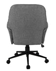 Gray Adjustable Height Swivel Rolling Office Chair