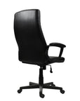 Black Adjustable Height Swivel Rolling Executive Office Chair