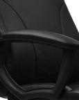 Black Adjustable Height Swivel Rolling Executive Office Chair