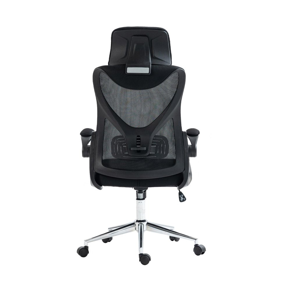 Black Adjustable Height Swivel Rolling Office Chair