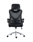 Black Adjustable Height Swivel Rolling Office Chair