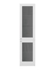 71" White Wood One Tier Bookcase with One Door