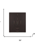 Two Piece Brown Bedroom Set