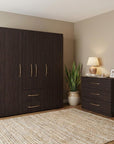 Two Piece Brown Bedroom Set