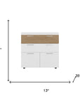 Two Piece White Bedroom Set