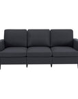 84" Dark Gray Linen Sofa