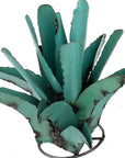 20" Turquoise Metal Succulent Garden Hanging Wall or Door Decor