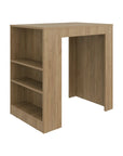 36" Beige Wood Kitchen Island
