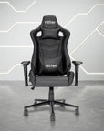 Black Swivel Rolling Racecar Gaming Chair