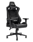 Black Swivel Rolling Racecar Gaming Chair