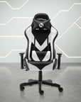 Blue And Black Swivel Rolling Gaming Chair