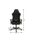 Black Swivel Rolling Gaming Chair