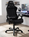 Black Swivel Rolling Gaming Chair