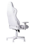 White Velvet Swivel Rolling Gaming Chair