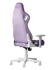 White Velvet Swivel Rolling Gaming Chair
