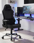 Black Swivel Rolling Gaming Chair