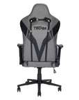 Gray And Black Adjustable Height Swivel Rolling Gaming Chair