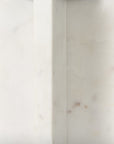 8" White Marble Tabletop Candle Holder