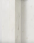 11" White Marble Tabletop Candle Holder
