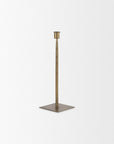 12" Gold Iron Floor Taper Candlestick