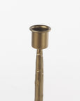 12" Gold Iron Floor Taper Candlestick