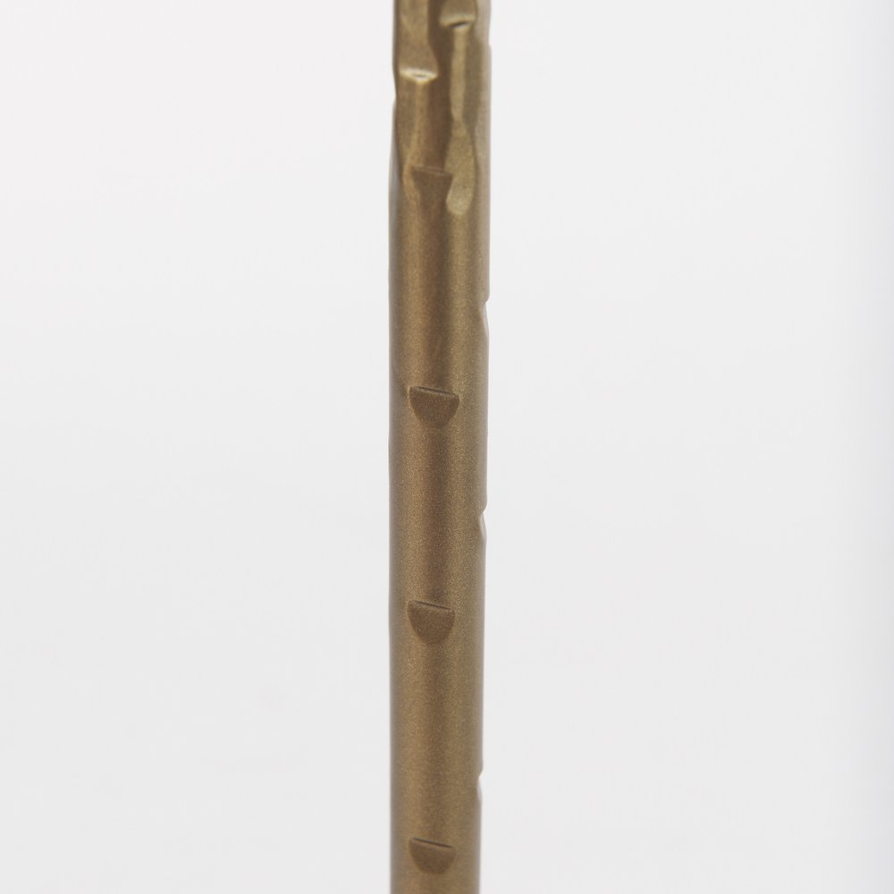 12" Gold Iron Floor Taper Candlestick