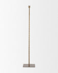 30" Gold Iron Floor Taper Candlestick