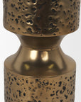 11" Antiqued Gold Iron Tabletop Votive Candle Holder