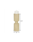 13" Beige Iron Tabletop Votive Candle Holder