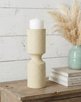 13" Beige Iron Tabletop Votive Candle Holder
